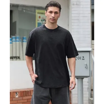 KEEPSHOWING Unisex Oversized Cotton T-Shirts for Casual Wear