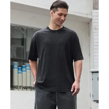 KEEPSHOWING Unisex Oversized Cotton T-Shirts for Casual Wear