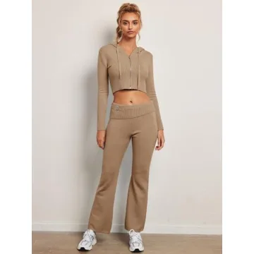 LILLUSORY Cozy Two-Piece Winter Set Stylish Loungewear