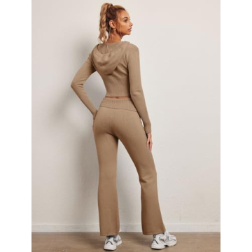 LILLUSORY Cozy Two-Piece Winter Set Stylish Loungewear
