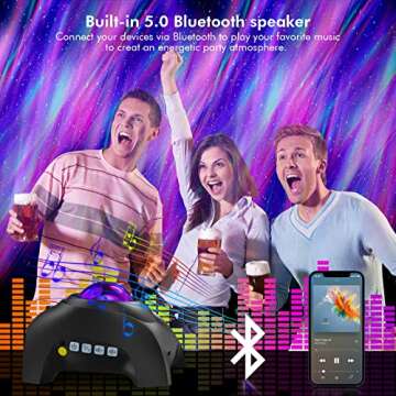 Aurora Projector with Remote, Bluetooth, and White Noise