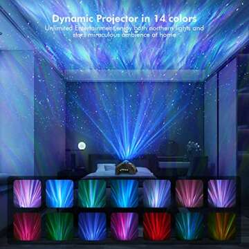 Aurora Projector with Remote, Bluetooth, and White Noise