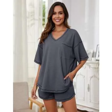 Becotal Women’s Waffle Knit Pajama Set for Cozy Comfort