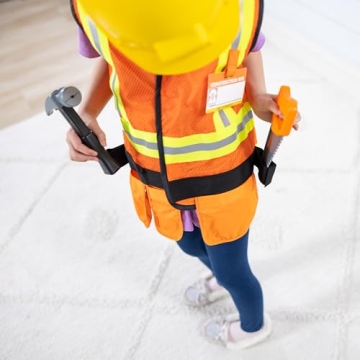 Melissa & Doug Construction Worker Role Play Costume for Kids
