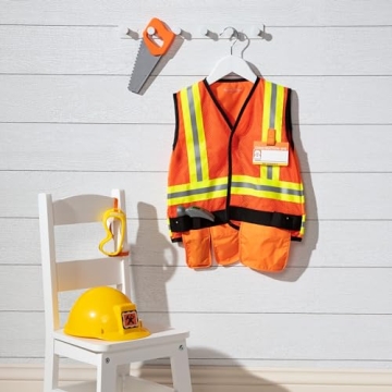 Melissa & Doug Construction Worker Role Play Costume for Kids