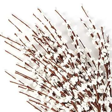 VANTREE 6 PCS Jasmine Artificial Flowers for Home Decor