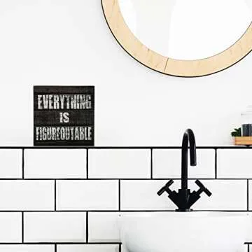 Inspirational TJ.MOREE Wood Box Sign for Home Office