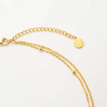 Legitta Adjustable Gold Disc Necklace for Trendy Women
