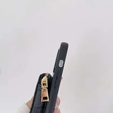 Luxury Wallet Case for iPhone 13 Pro Max with Strap