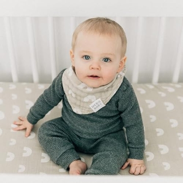 Mebie Baby Muslin Bibs 3 Pack for Feeding & Drooling