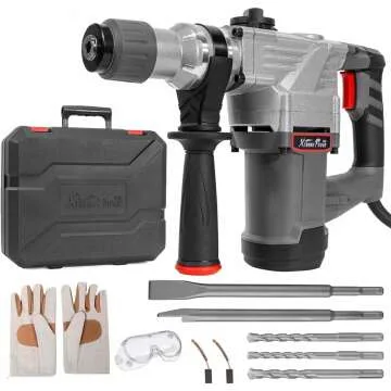 XtremepowerUS 1180W Electric Rotary Hammer & Bits Set