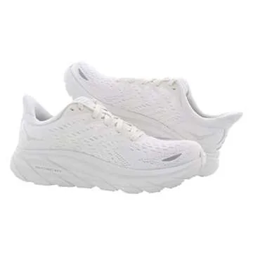 HOKA ONE ONE Clifton 8 Womens Shoes Size 6, Color: White/White
