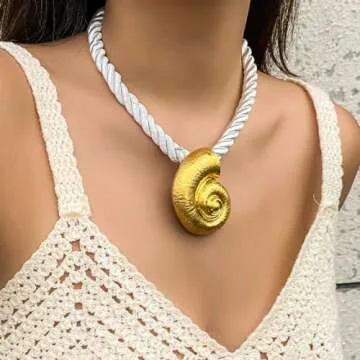 Beautiful GYRMMUE Starfish Necklace - Beach Jewelry for Women