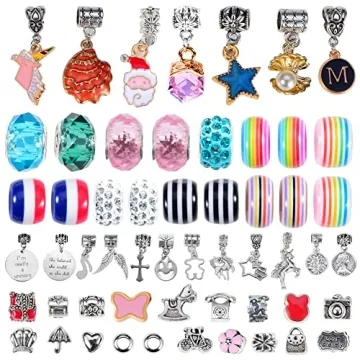 COO&KOO Unicorn Charm Bracelet Kit for Girls 6-12