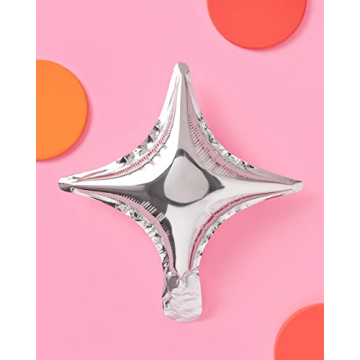 Shimmering Silver Sparkle Foil Balloon Set for Parties