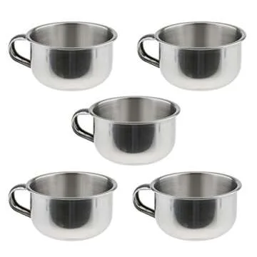 Baosity Stainless Steel Shaving Mug Set for Men