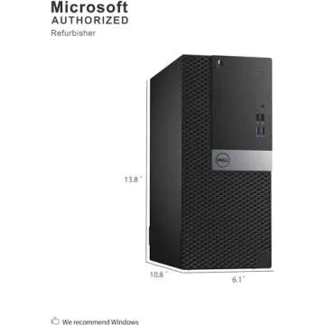 Dell Optiplex 7040 PC - Quick Quad Core i5 Performance