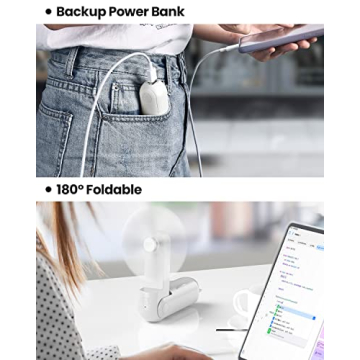 Gaiatop Portable Handheld Fan - Compact and Multifunctional