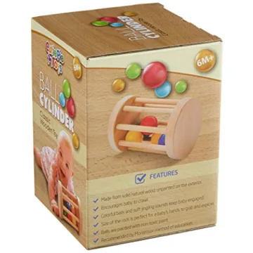 Montessori Wooden Rolling Toy for Babies 6-12 Months