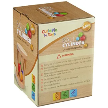 Montessori Wooden Rolling Toy for Babies 6-12 Months