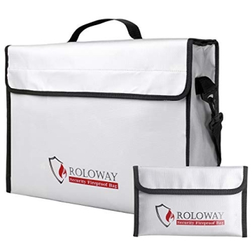 ROLOWAY Fireproof Document & Money Bags - Ultimate Protection Bag