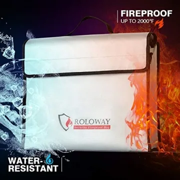 ROLOWAY Fireproof Document Bag - Protect Your Valuables