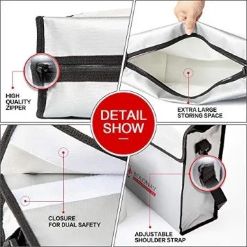 ROLOWAY Fireproof Document Bag - Protect Your Valuables