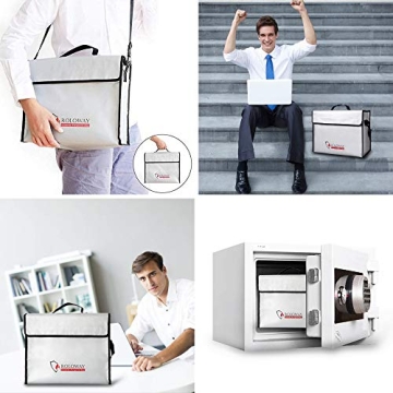 ROLOWAY Fireproof Document Bag - Protect Your Valuables
