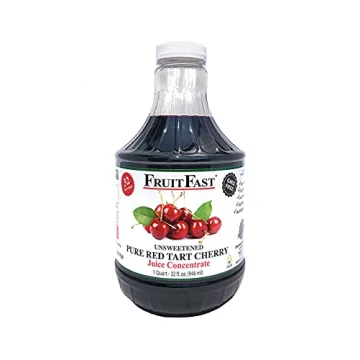Red Tart Cherry Juice Concentrate by FruitFast - No Additives or Fillers, 32 FL OZ