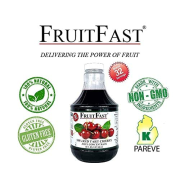 Red Tart Cherry Juice Concentrate 32 FL OZ - Pure and Unsweetened