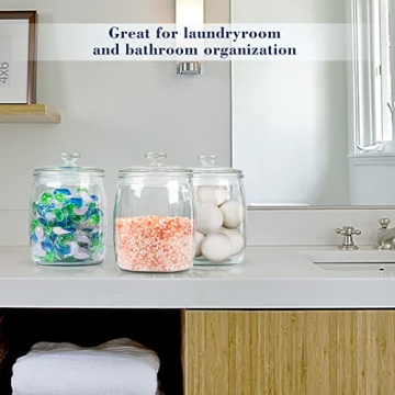 Ritayedet Half Gallon Glass Jars with Lid Set of 2 for Kitchen Storage