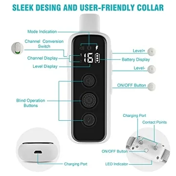 Bousnic Dog Training Collar - Waterproof, Rechargeable, Effective