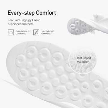 ALEADER Women's Energycloud Slip On Walking Shoes Pure Running Shoes for Gym Workout Treadmill Running Errands White Gray Size 8 US