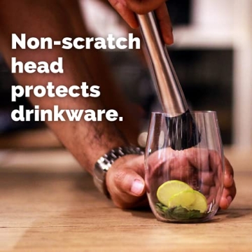 Stainless Steel Cocktail Muddler for Elegant Drink Making