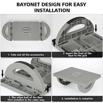 CZZXI Rocking Foot Rest for Under Desk At Work, Comfortable Foot Stool Ergonomic Footrest with Foot Massage Feet Stand for Office & Home