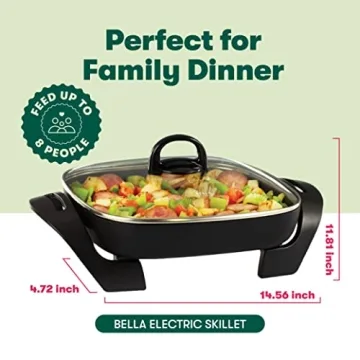 Bella Electric Skillet with Nonstick Coating