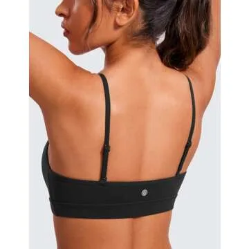 Stylish CRZ YOGA Butterluxe V-Neck Sports Bra for Women