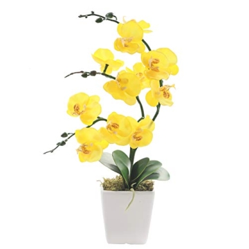 Beautiful YSZL 15" Silk Phalaenopsis Orchid in Pot