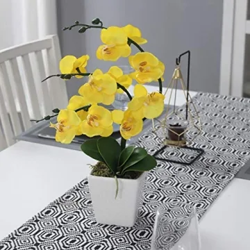 Beautiful YSZL 15" Silk Phalaenopsis Orchid in Pot