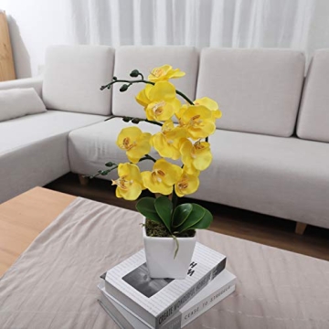 Beautiful YSZL 15" Silk Phalaenopsis Orchid in Pot