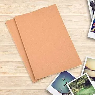 12 Pack Notebook Journals for Travelers Kraft Brown Cover Notepad, A5 Size Paper (8.25" x 5.5"), 30 Sheets/60 Lined Pages by Zealor
