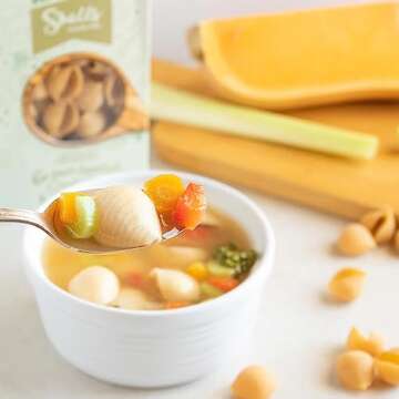 Cybele's Free to Eat Gluten Free & Grain Free Pasta Superfood White, Shells High in Plant Based Protein Dairy Free, Nut Free, Soy Free, Allergen Free, Non GMO, Vegan, 8 Ounce (Pack of 6)