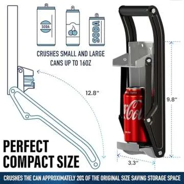Heavy Duty Aluminum Can Crusher for Recycling - Buy Now!