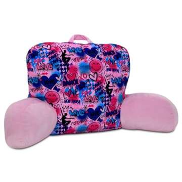 iscream Lounge Support Pillow - Silky Soft Plush Comfort