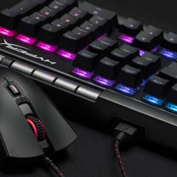 HyperX Alloy Elite RGB - Mechanical Gaming Keyboard - Software-Controlled Light & Macro Customization - Wrist Rest - Media Controls - Linear & Quiet - Cherry MX Red - RGB LED Backlit (HX-KB2RD2-US/R1)