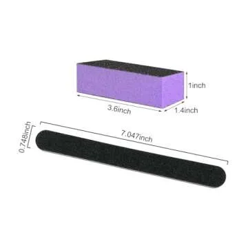 Premium Nail File and Buffer Block Set for Flawless Nails
