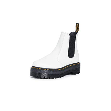 Dr. Martens Women's 2976 Quad Chelsea Boots - White Smooth Leather