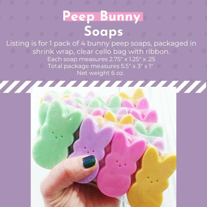 Pastel Bunny Glycerin Soap for Easter Gifts