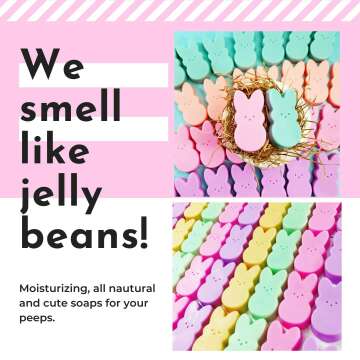 Pastel Bunny Glycerin Soap for Easter Gifts