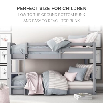 Space Saving Low Bunk Bed for Kids - DHP Phoenix